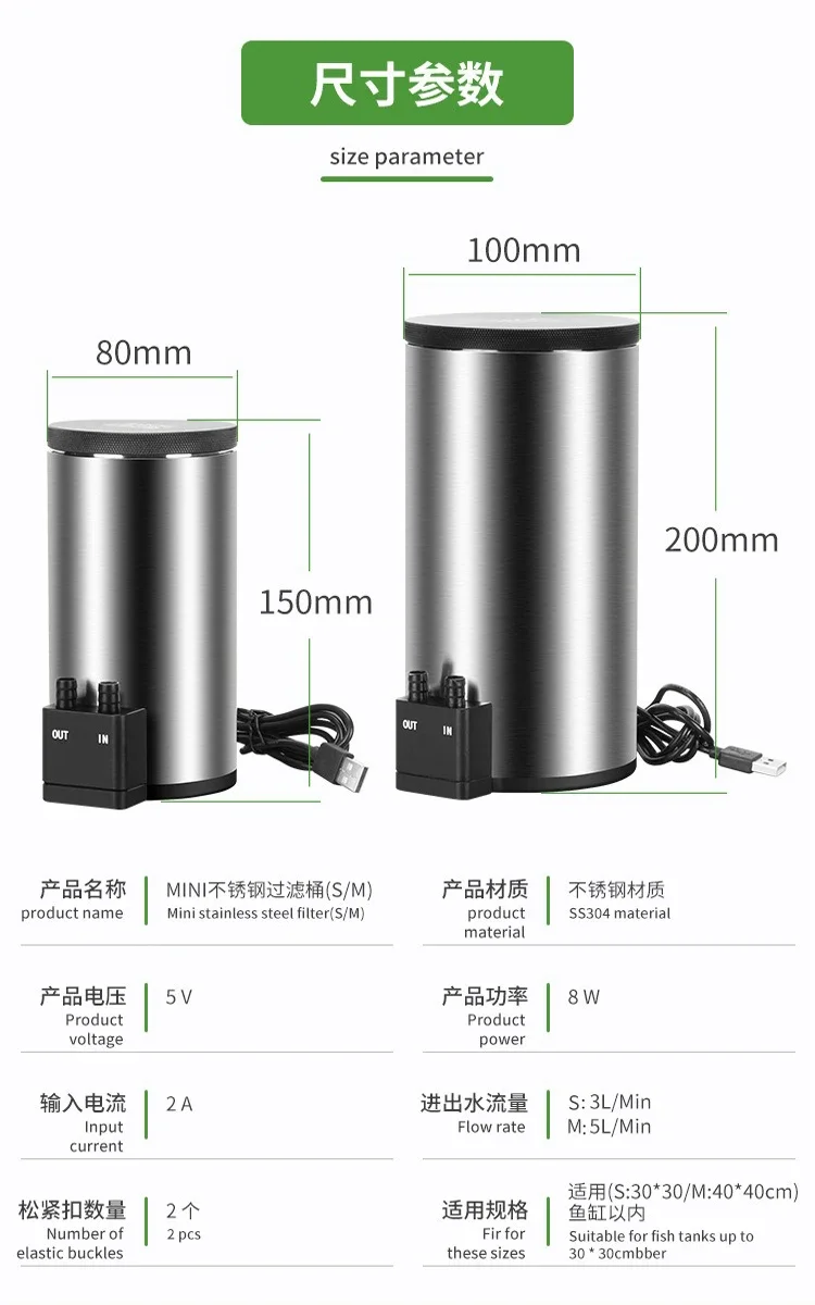 Silent Desktop Aquarium Filter - đánh giá và giá Reef Tank Filter