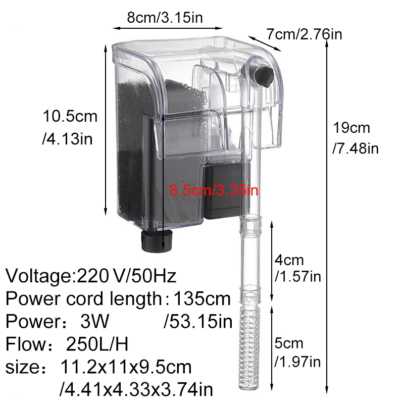 Aquarium Filter Fish Tank Sile - đánh giá và giá Reef Tank Filter